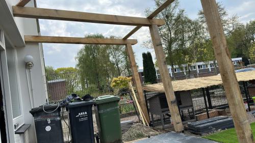 Project tuin dierenren vlonder pergola